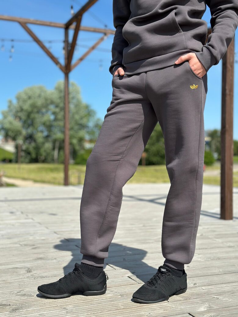 Unisex dark gray sweatpants "Fog"